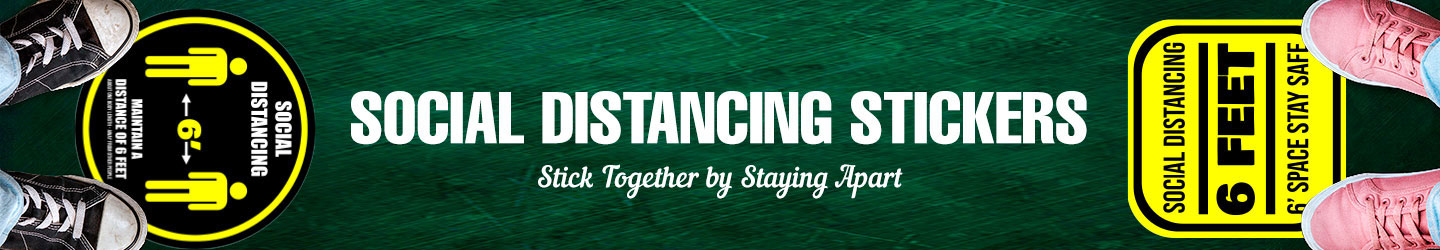 Social Distancing Stickers